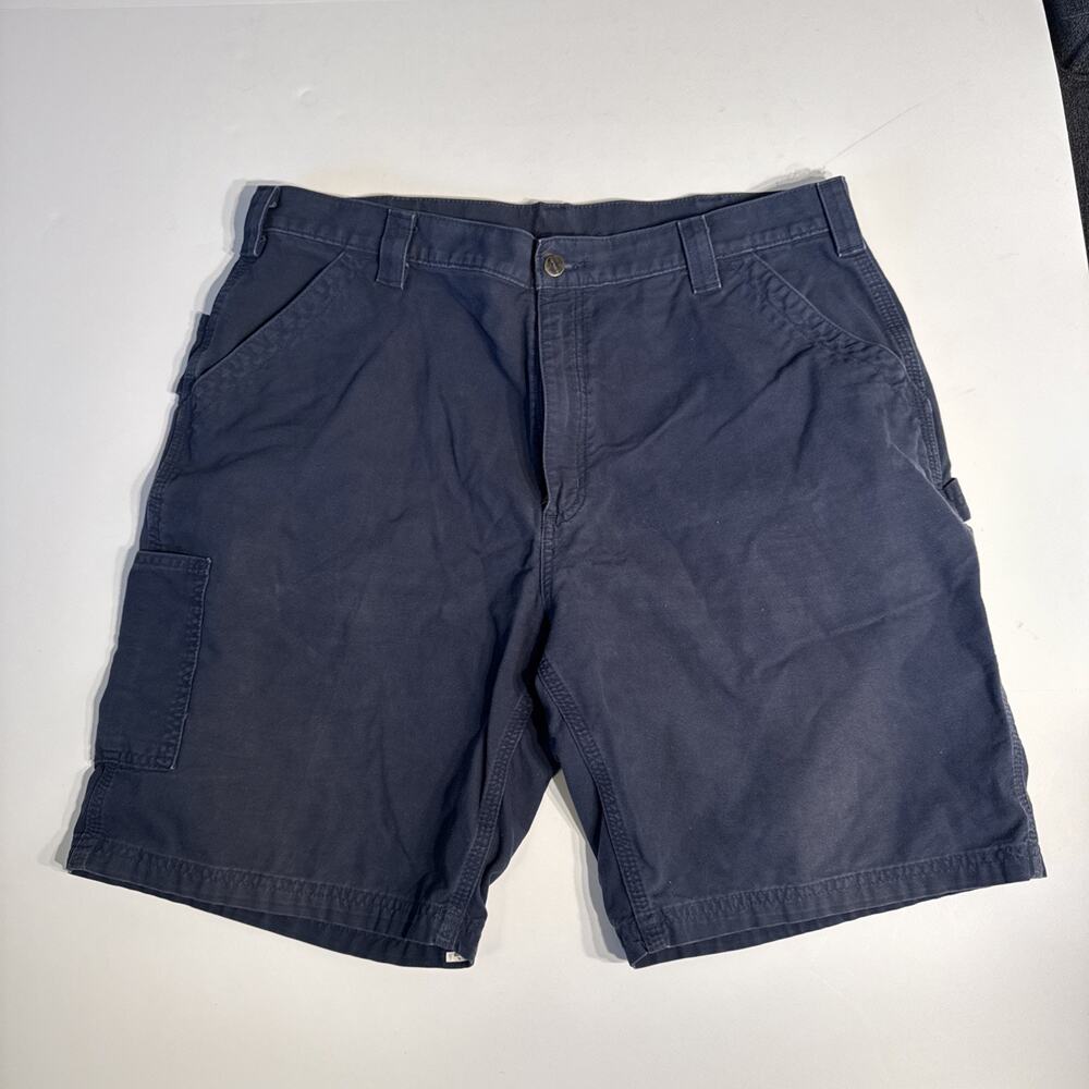 Carhartt B147 LBR Shorts Men’s 40 Original Fit Workwear Navy Made in USA Y2K